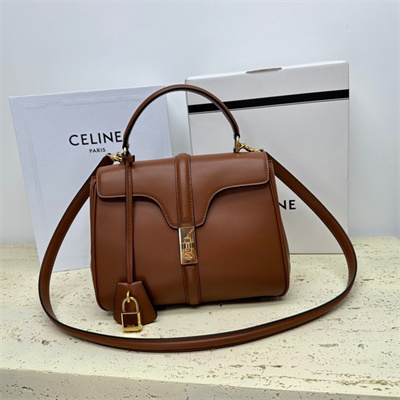 Ce**e small 16 bag in satined calfskin tan