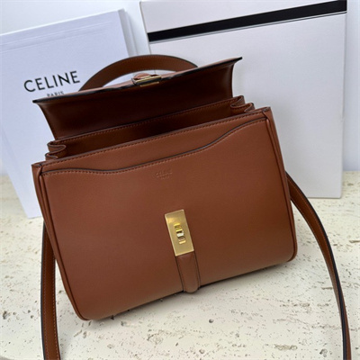 Ce**e small 16 bag in satined calfskin tan