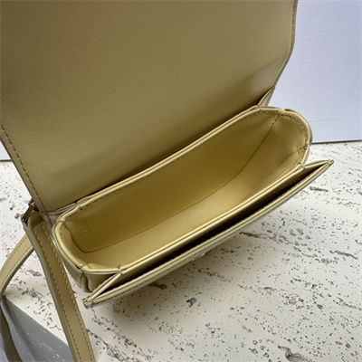 Ce**e mini besace clea in shiny calfskin yellow