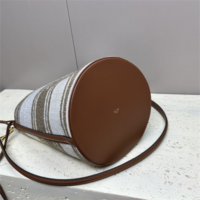 Ce**e bucket 16 bag in textile with Ce**e jacquard multicolor