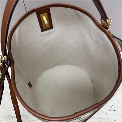 Ce**e bucket 16 bag in textile with Ce**e jacquard multicolor