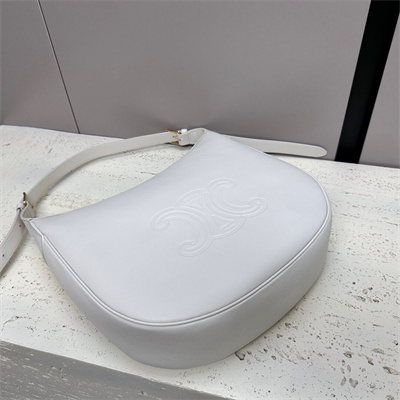 ce**e medium heloise  bag cuir triomphe in S*pple calfskin light stone