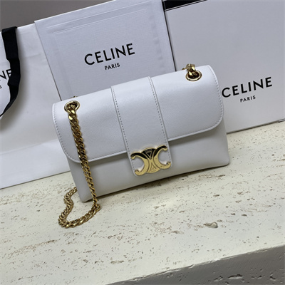 ce**e teen victoire bag in S*pple calfskin white