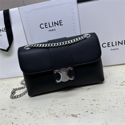 ce**e teen victoire bag in S*pple calfskin black/silver