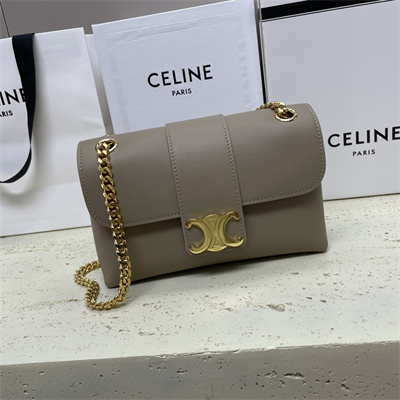 ce**e teen victoire bag in S*pple calfskin light brown