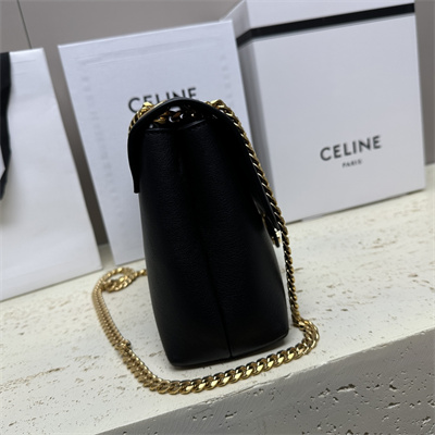 ce**e medium victoire bag in S*pple calfskin black/gold