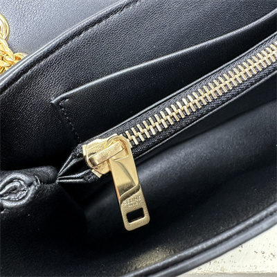 ce**e medium victoire bag in S*pple calfskin black/gold