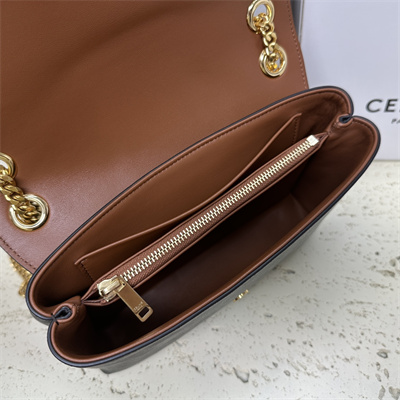 Ce**e medium victoire bag in triomphe canvas tan