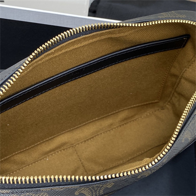 Ce**e medium messenger bag in triomphe canvas with Ce**e print