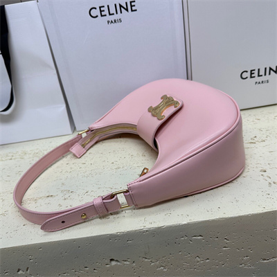 Ce**e medium ava triomphe bag in smooth calfskin pink