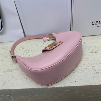 Ce**e medium ava triomphe bag in smooth calfskin pink