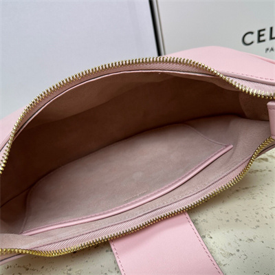 Ce**e medium ava triomphe bag in smooth calfskin pink