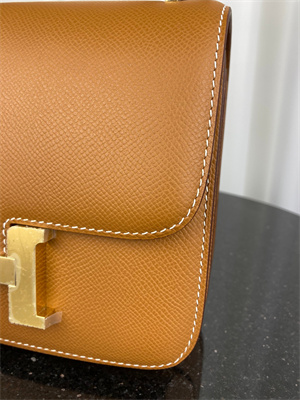 Constance Bag Epsom Leather 18CM Gold/Silver Tone Metal In Gold Color HS