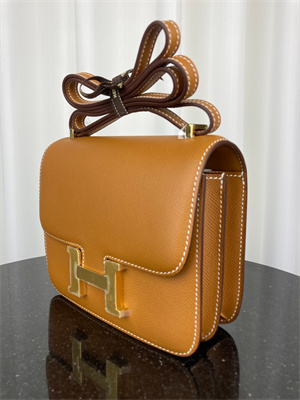 Constance Bag Epsom Leather 18CM Gold/Silver Tone Metal In Gold Color HS