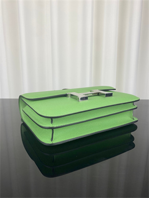 Constance Bag Epsom Leather 24CM Gold/Silver Tone Metal In Vert Criquet Color HS