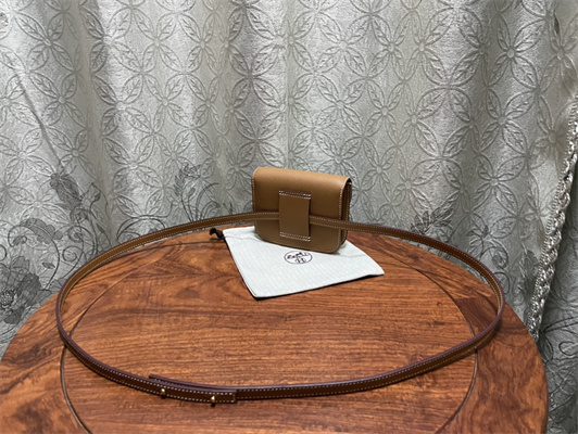 Constance SLIM Wallet With Strap Epsom Leather Gold Tone Metal In Gold Color HS