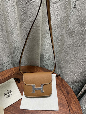 Constance SLIM Wallet With Strap Epsom Leather Silver Tone Metal In Gold Color HS