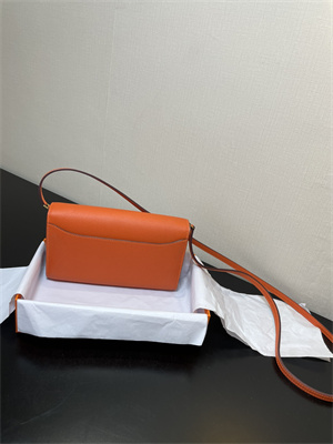 Constance To Go Wallet Epsom Leather Gold Tone Metal In Orange Color HS