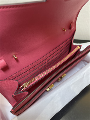 Constance To Go Wallet Epsom Leather Gold Tone Metal In Rose Lipsur Color HS
