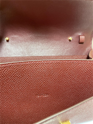 Constance To Go Wallet Epsom Leather Gold Tone Metal In Bordeaux Color HS