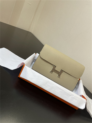 Constance To Go Wallet Epsom Leather Silver Tone Metal In Trench Color HS