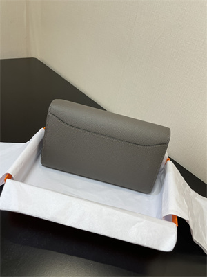 Constance To Go Wallet Epsom Leather Gold Tone Metal In Etain Color HS