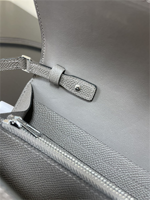 Constance To Go Wallet Epsom Leather Silver Tone Metal In Etain Color HS