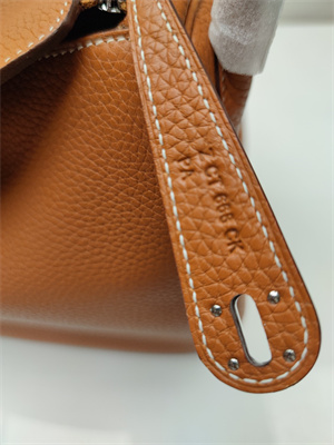 Lindy Bag Taurillon Clemence Leather 26/30CM Silver Tone Metal In Gold Color HS