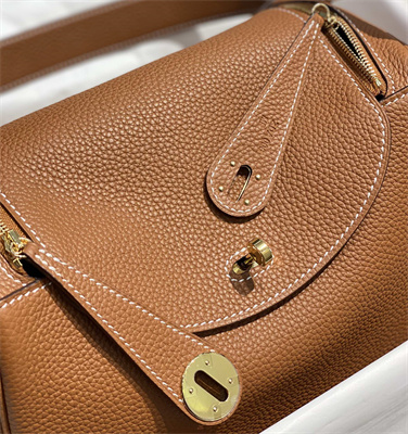 Lindy Bag Calfskin Leather 26/30CM Gold/Silver Tone Metal In Gold  Color