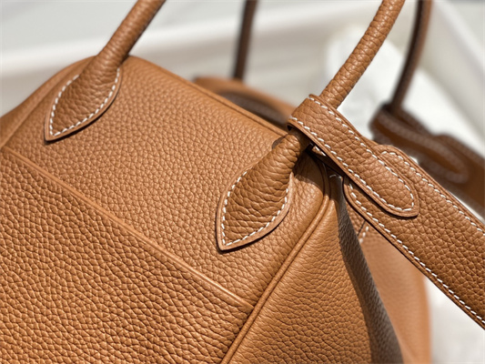 Lindy Bag Calfskin Leather 26/30CM Gold/Silver Tone Metal In Gold  Color