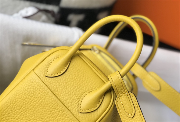 Lindy Mini Bag Calfskin Leather Gold/Silver Tone Metal In Jaune Amber Color