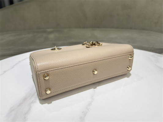 cd lady d-sire small my abcD*or bag bull leather beige