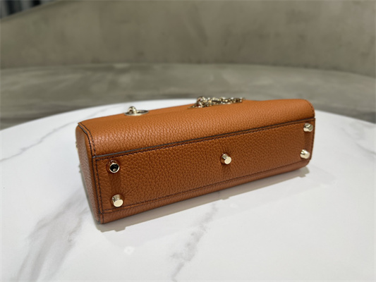 cd lady d-sire small my abcD*or bag bull leather brown