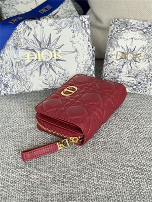 cd caro scarlet wallet S*pple cannage lambskin red s5032