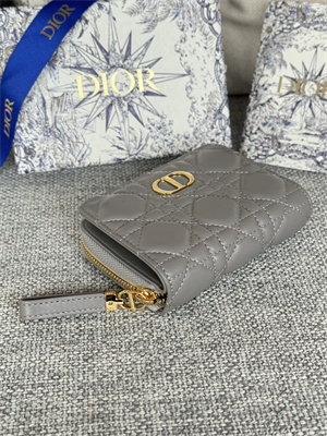 cd caro scarlet wallet S*pple cannage lambskin grey s5032