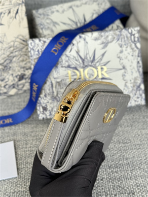 cd caro scarlet wallet S*pple cannage lambskin grey s5032