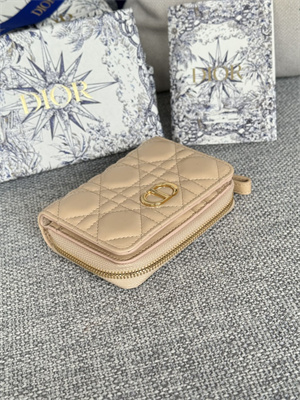 cd caro scarlet wallet S*pple cannage lambskin beige s5032