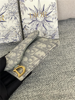 cd saddle card holder gray D*or oblique jacquard s5610