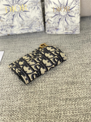 cd saddle card holder blue D*or oblique jacquard s5610