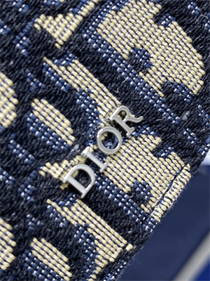 cd blue D*or oblique jacquard wallet