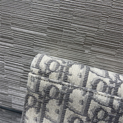 cd saddle lotus wallet gray D*or oblique jacquard