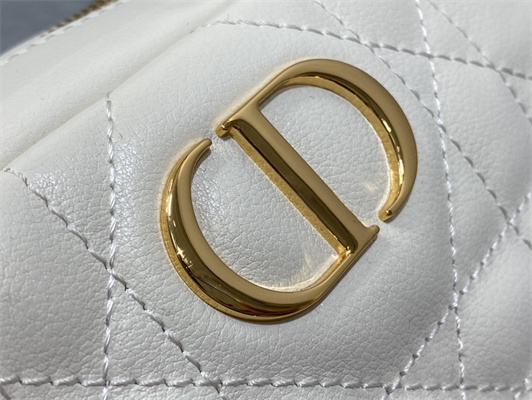 cd small D*or caro top handle camera bag macrocannage calfskin latte