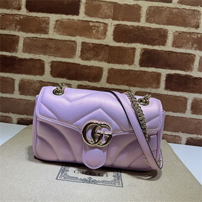 G*u*i gg marmont medium shoulder bag pink iridescent 443497