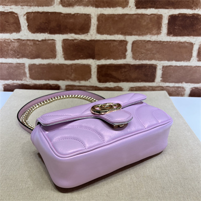 G*u*i gg marmont small  shoulder bag pink iridescent 446744