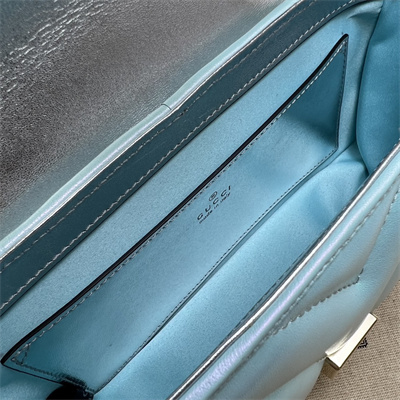 G*u*i gg marmont small  shoulder bag lt blue iridescent 446744