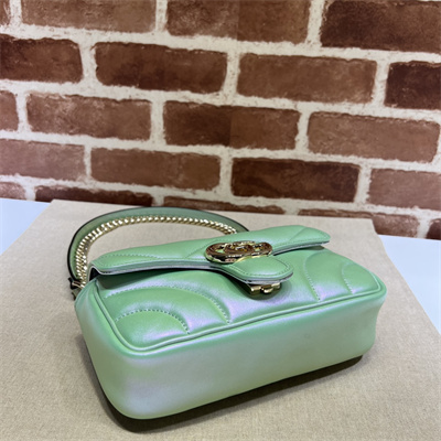 G*u*i gg marmont small  shoulder bag lt green iridescent 446744