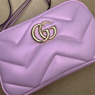 G*u*i gg marmont small shoulder bag pink iridescent 447632