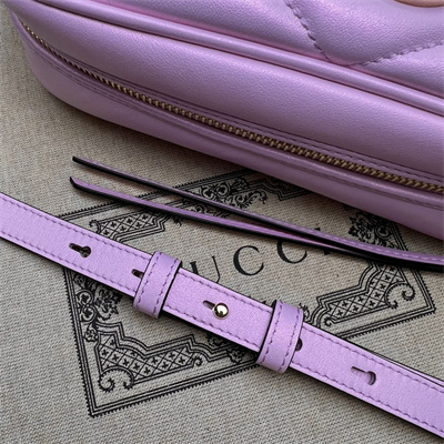 G*u*i gg marmont small shoulder bag pink iridescent 447632