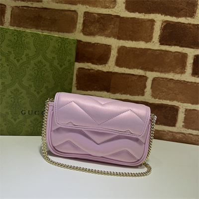 G*u*i gg marmont  mini bag pink iridescent 476433