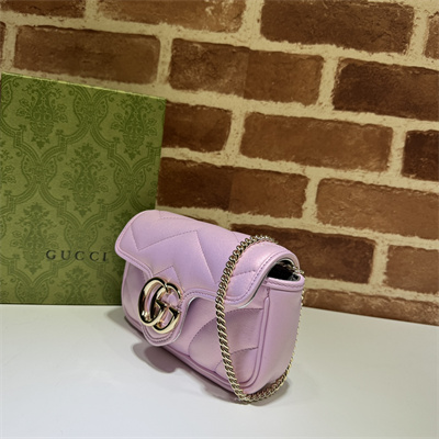 G*u*i gg marmont  mini bag pink iridescent 476433